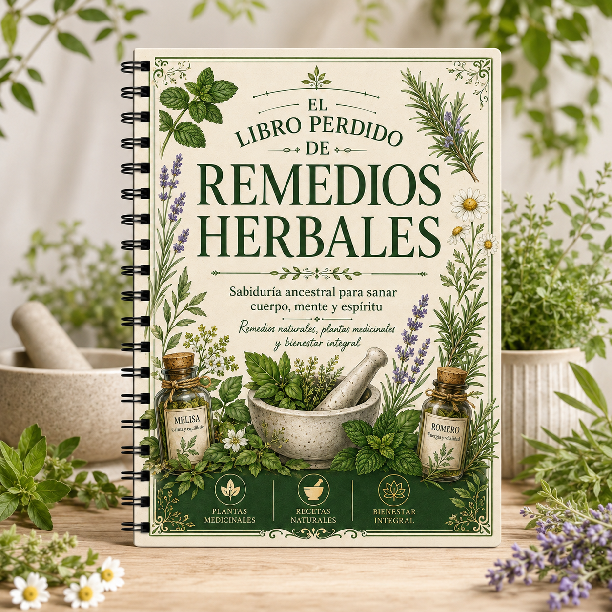 Spanish Herbal Remedies Journa - Wellness Herbal Medicine avaliação e preço