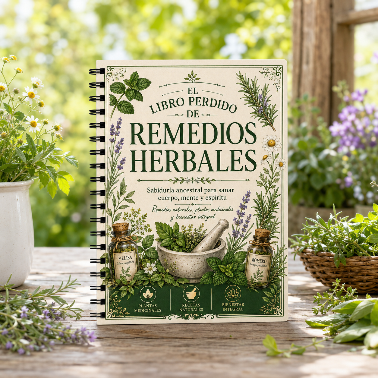 Spanish Herbal Remedies Journa - Wellness Herbal Medicine avaliação e preço