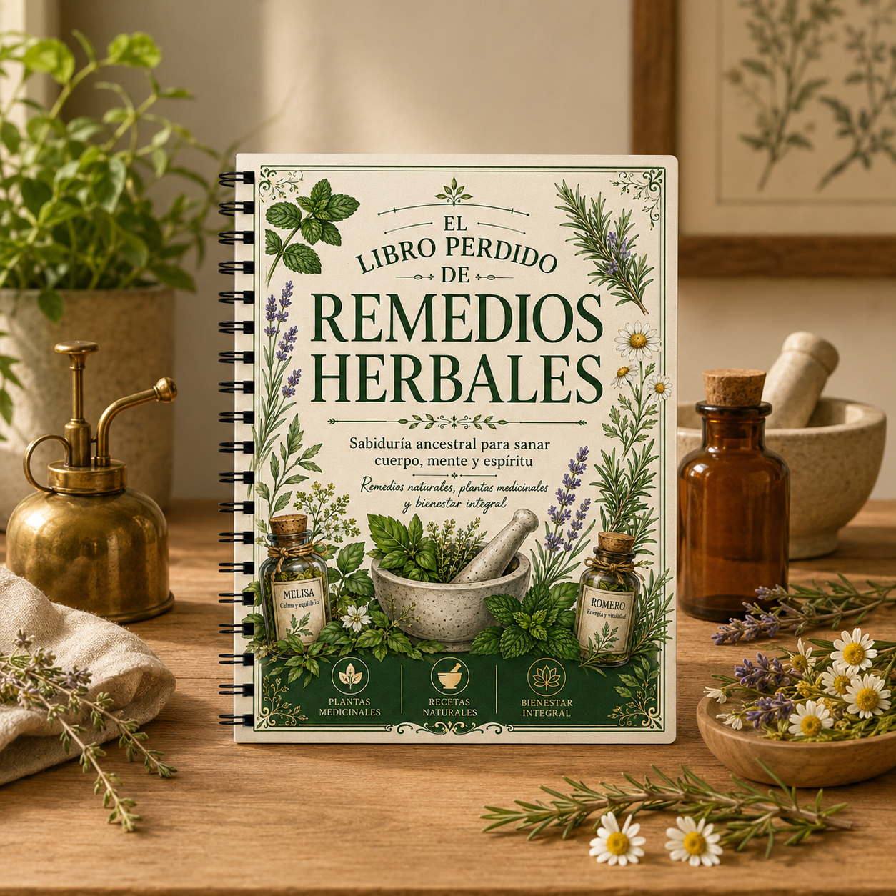 Spanish Herbal Remedies Journa - Wellness Herbal Medicine avaliação e preço