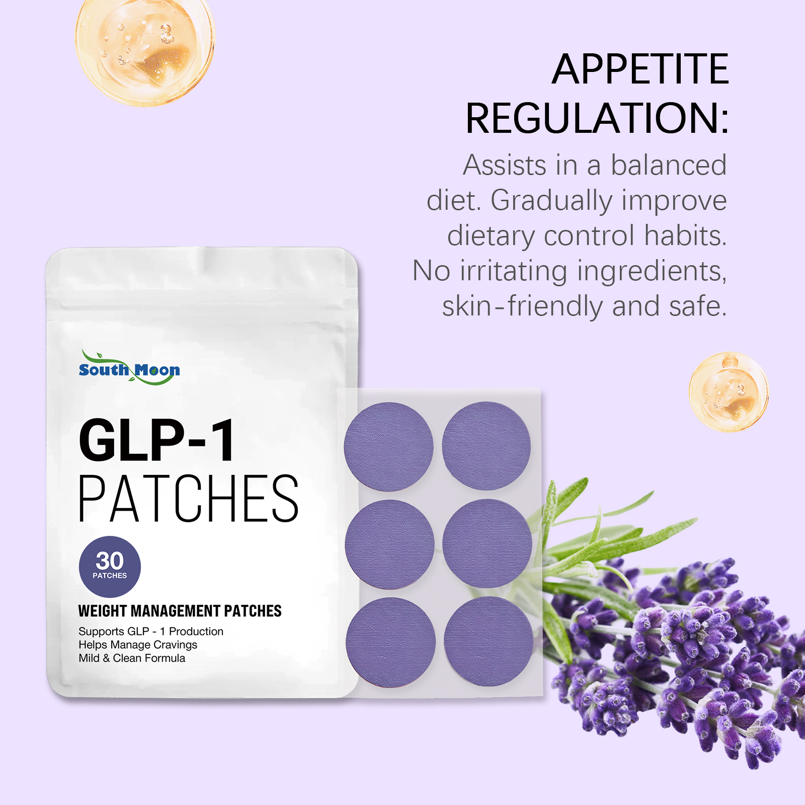 Lavender Body Patches Herbal A - Herbal Wellness Patches avaliação e preço