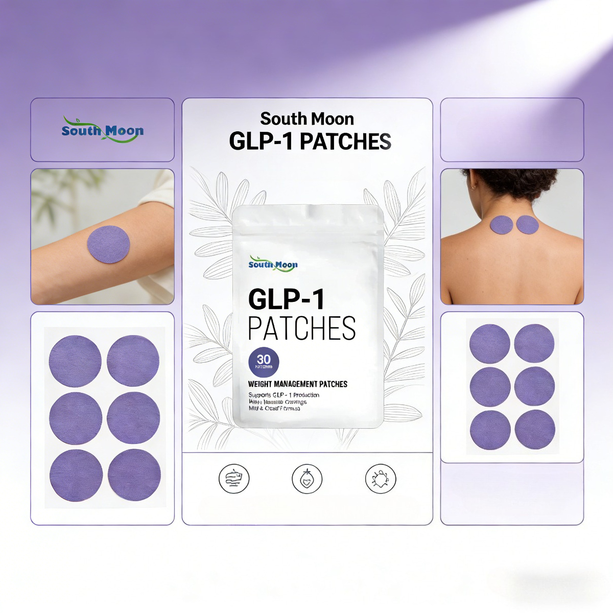 Lavender Body Patches Herbal A - Herbal Wellness Patches avaliação e preço